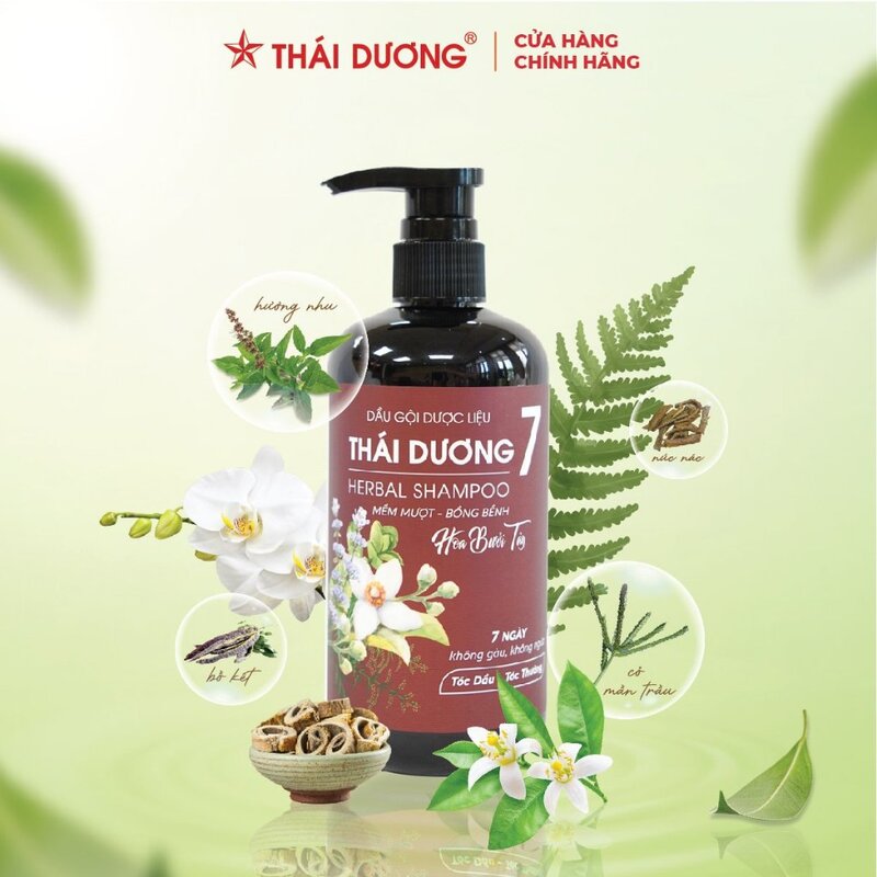 Dầu gội dược liệu Thái Dương 7